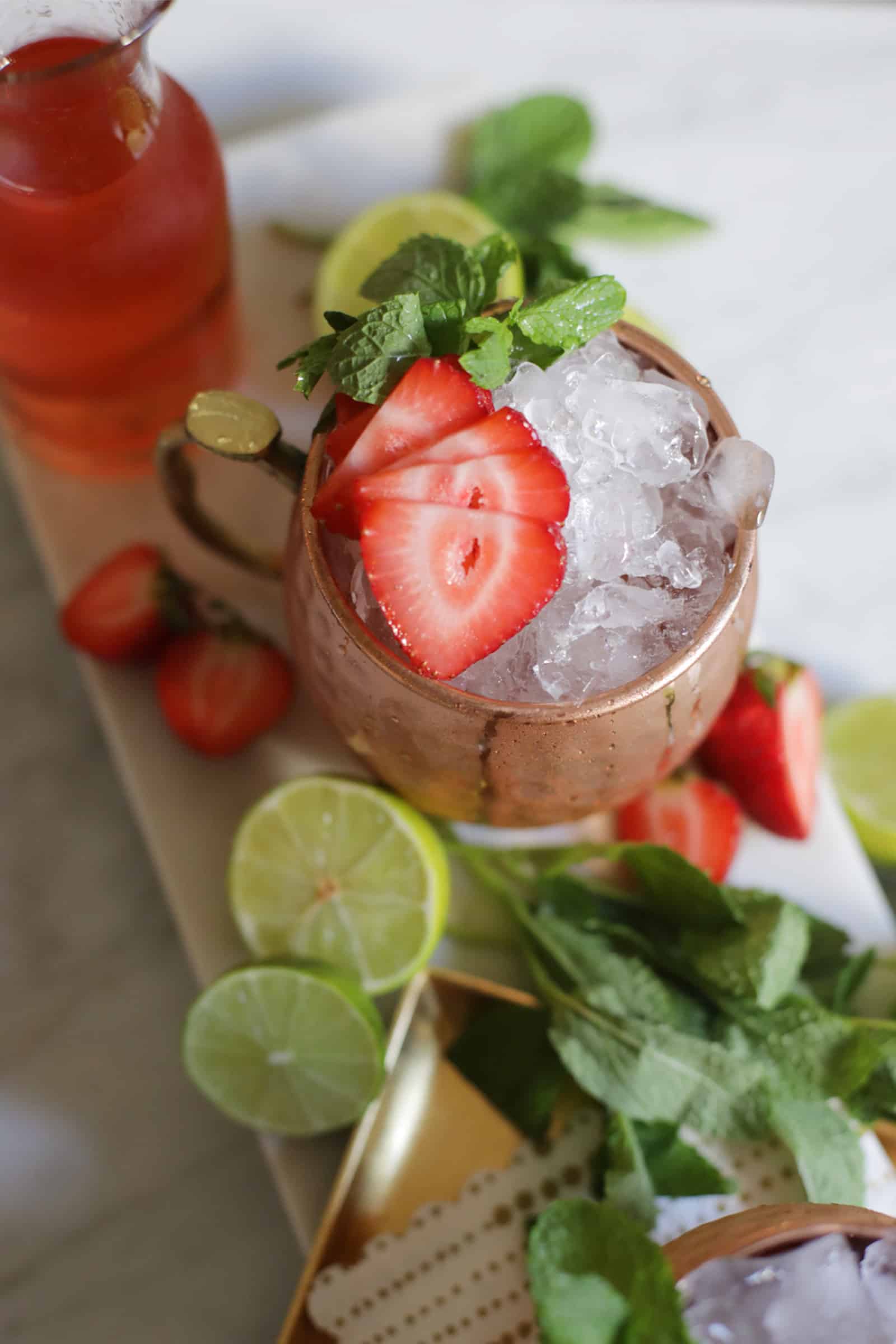 strawberry moscow mule cocktail recipe v4