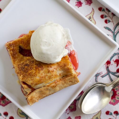 Strawberry Rhubarb Slab Pie Recipe