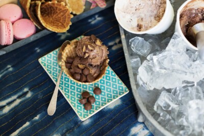 Chocolate Almond Butter Cup and Almond Butter Swirl Ice Cream Recipe