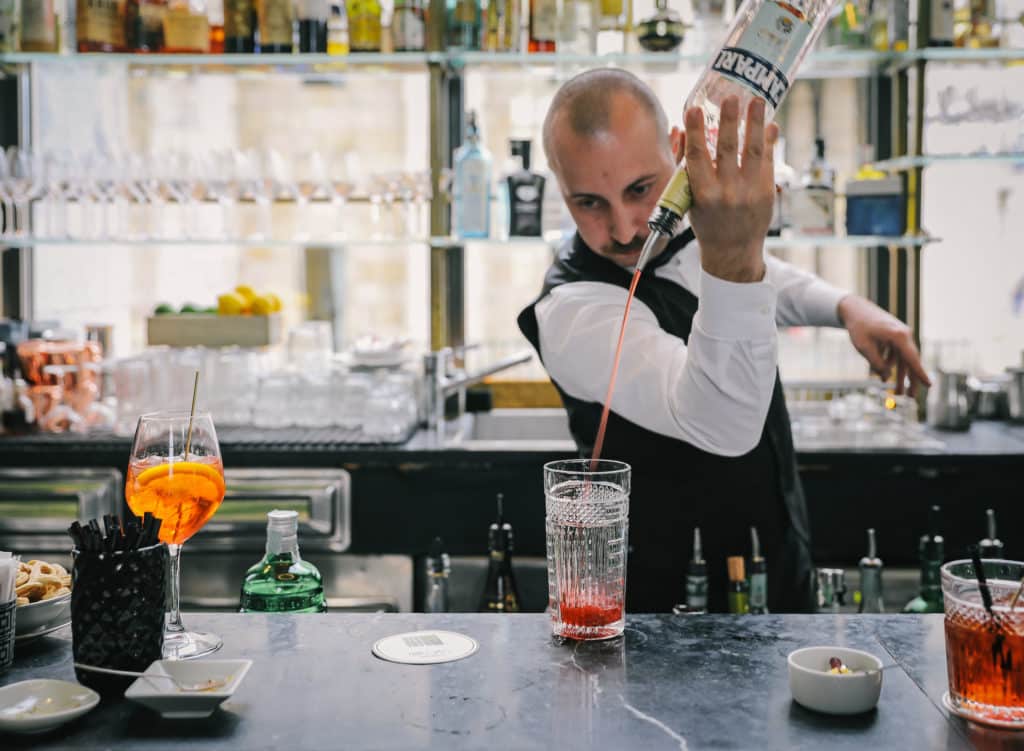 Bartender Teaching Cocktail Class Milan Italy