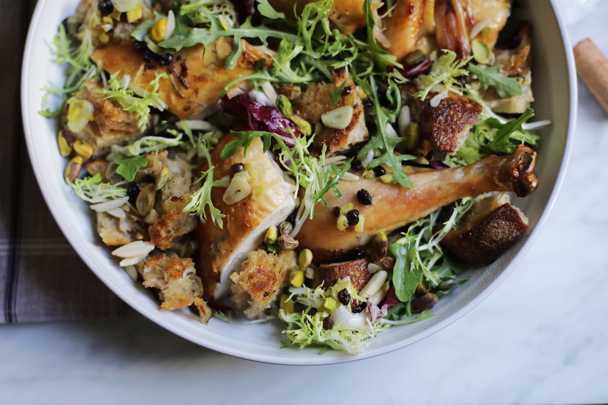 Zuni Cafe Roast Chicken With Bread Salad Recipe-image