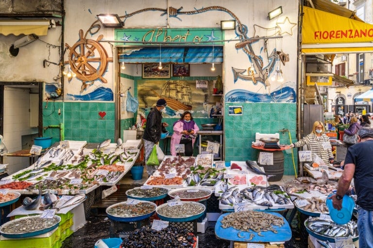 Naples Italy Pignasecca Fish Market