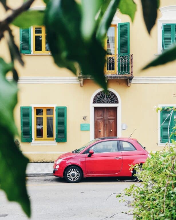 Car on Via Nazionale Italy