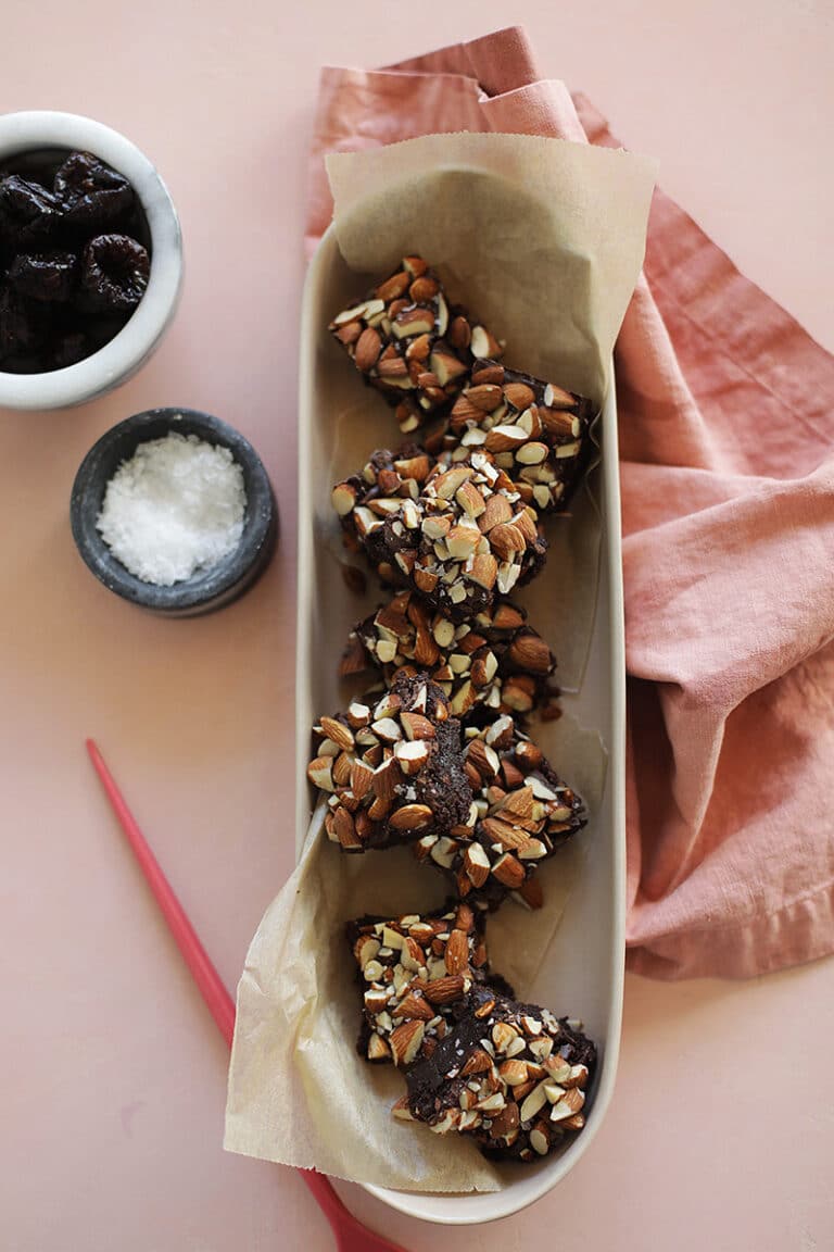 Salted Almond Fudgy Healthy Brownie — Salt & Wind Travel