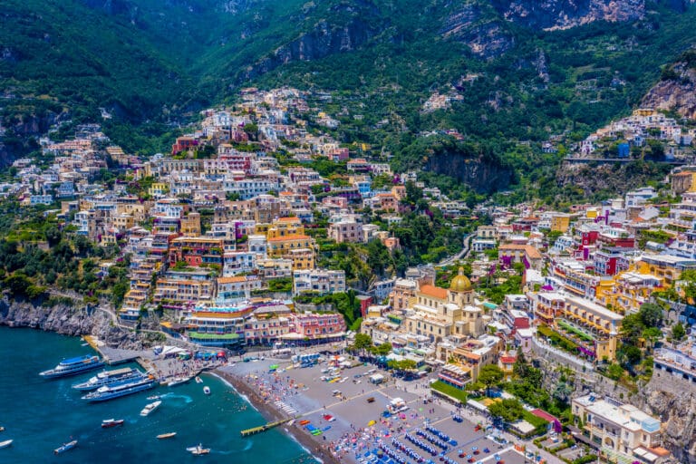Aerial View Positano Italy