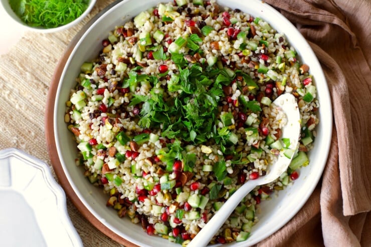 Easy Mediterranean Brown Rice Salad — Salt & Wind Travel