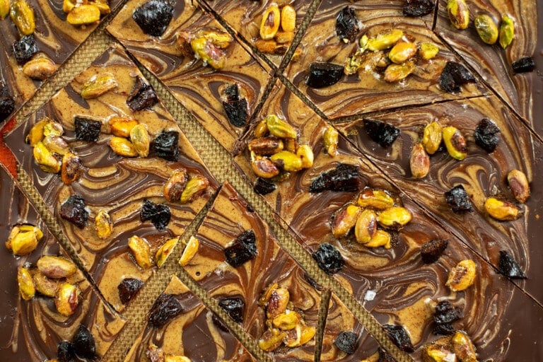 Homemade Chocolate Bark In Pieces