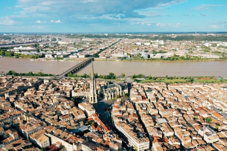 Aerial of Bordeaux