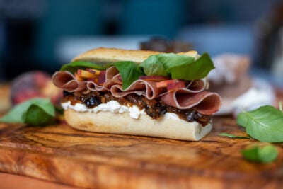 Prosciutto Sandwich with Prune Shallot Jam Recipe